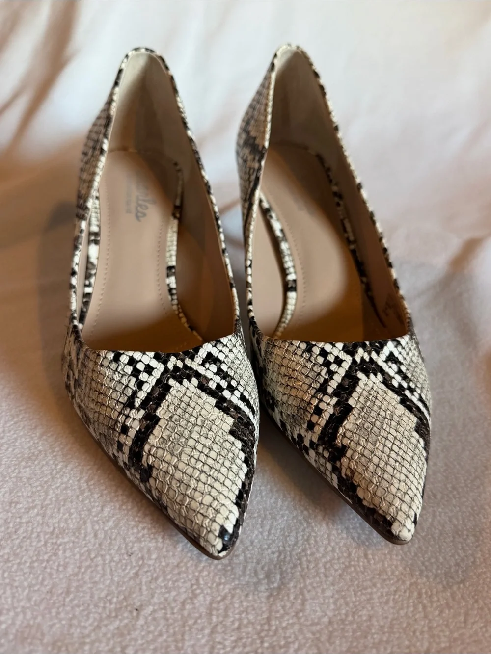Charles David Dress Pumps Womens 8.5 Multicolor Angelica Snake Stiletto Heels